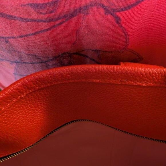 MARC JACOBS Large Red "The Tote Bag"  W/ Dust Bag - Picture 9 of 11